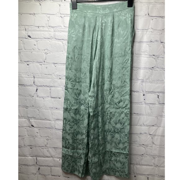 ASOS Pants - ASOS Design Floral Jacquard Wide Leg Trousers